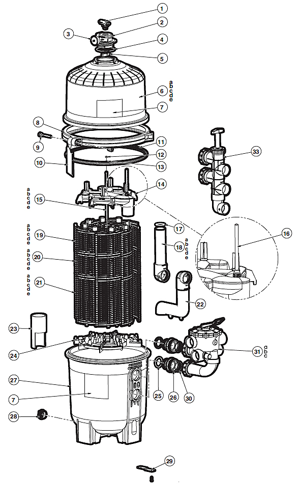 HAYWARD D.E. PRO GRID 24 - 72 SQFT.